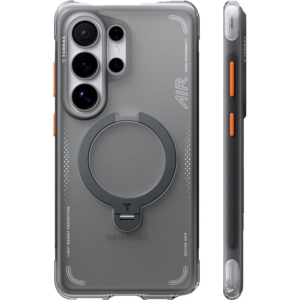 Etui Torras Ostand Q3 Air do Galaxy S26 Ultra z podstawką 360°, czarny