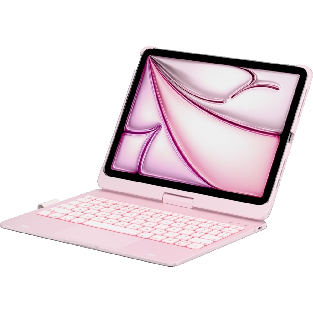 Typecase Flexbook Touch, wygodne i funkcjonalne etui z klawiaturą do tabletu, jasnoróżowy