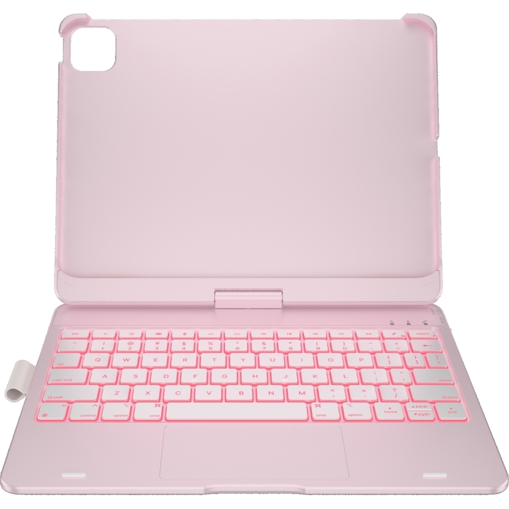 Typecase Flexbook Touch, wielokolorowe podświetlenie klawiatury, szybkie pisanie, jasnoróżowy