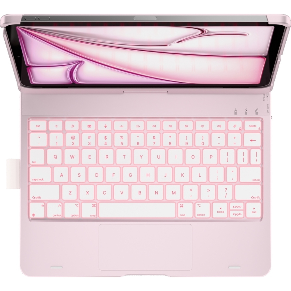 Typecase Flexbook Touch, płynna nawigacja touchpadem, laptopowe sterowanie, jasnoróżowy