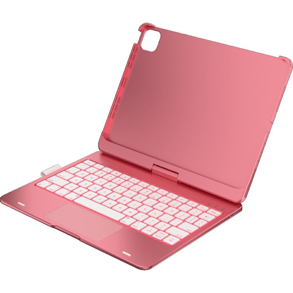 Typecase Flexbook Touch, wielokolorowe podświetlenie klawiatury, szybkie pisanie, różowy