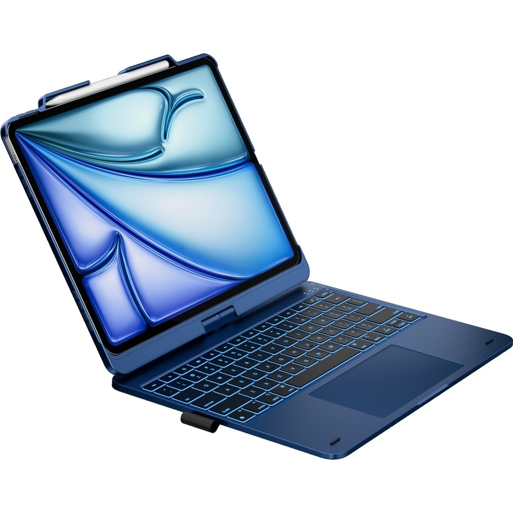 Typecase Flexbook Touch, wygodna praca w trybach, mobilne etui-klawiatura, niebieski