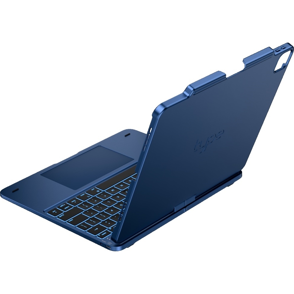 Typecase Flexbook Touch, wielokolorowe podświetlenie klawiatury, szybkie pisanie, niebieski