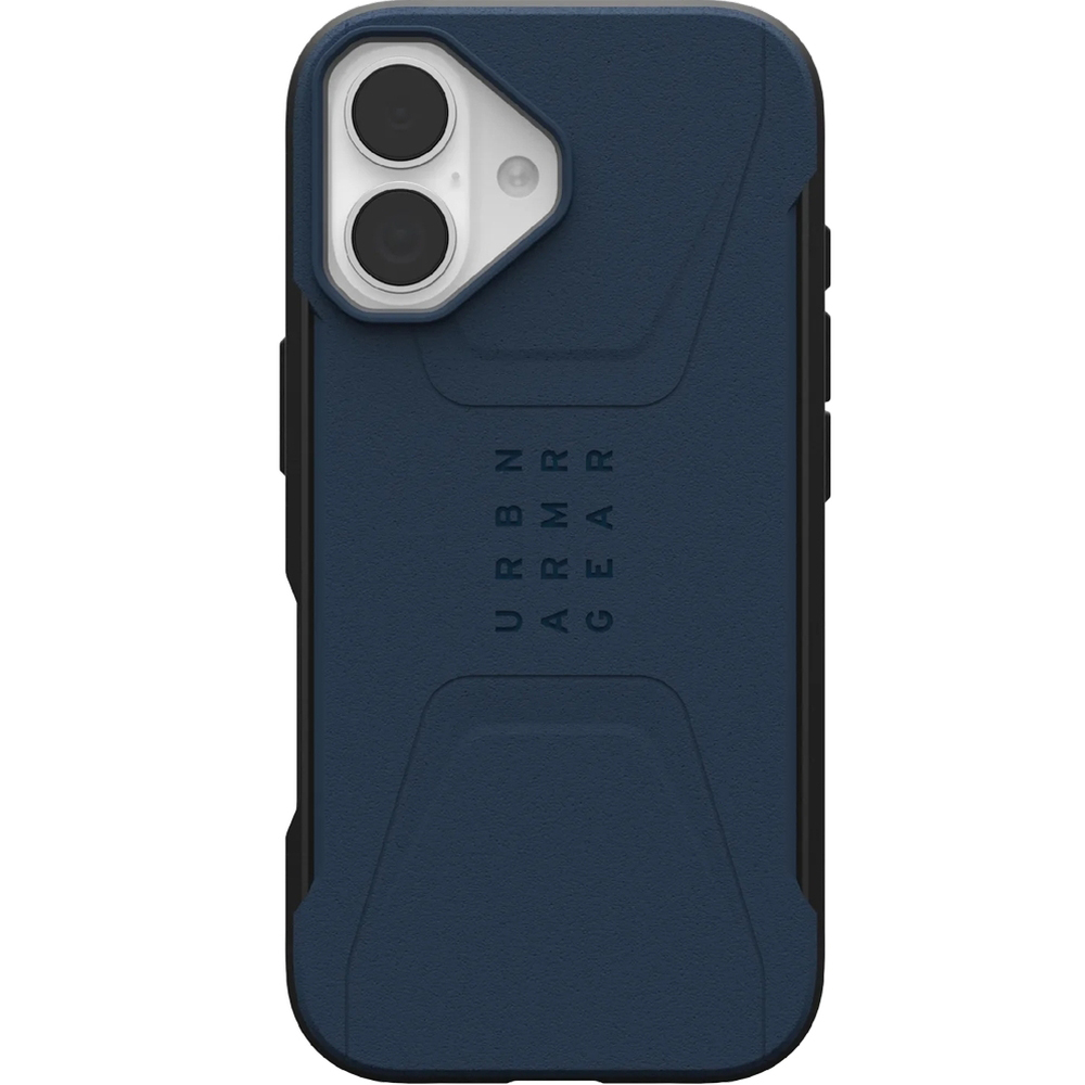 Urban Armor Gear Civilian MagSafe do iPhone 17, niebieskie to pancerne etui łączące TPU i poliwęglan, zapewniające ochronę w standardzie Military Grade. Smukła, dwuczęściowa konstrukcja z precyzyjnymi wycięciami i pierścieniem MagSafe gwarantuje wygodę i pełną funkcjonalność.