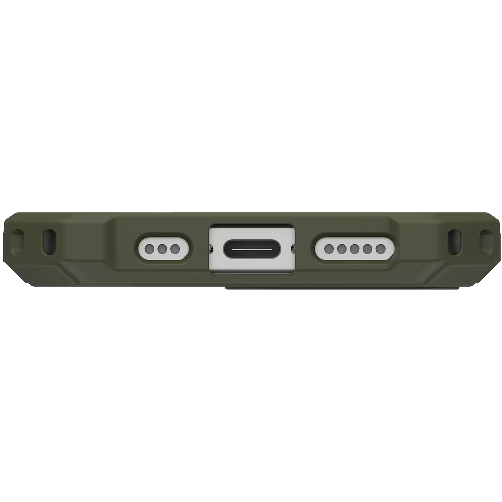 Etui pancerne Urban Armor Gear Essential Armor Mag do MagSafe do iPhone 17e, zielone
