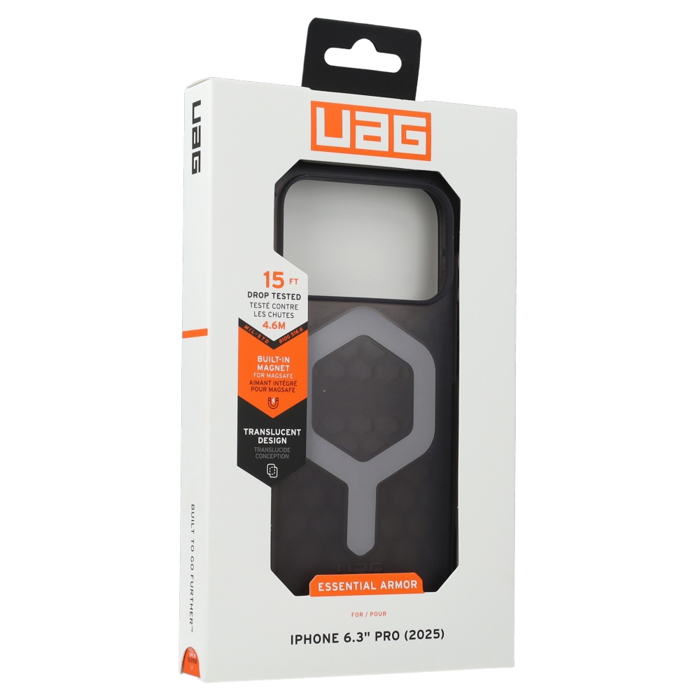 Etui pancerne Urban Armor Gear Essential Armor Magnet do iPhone 17 Pro, przydymione