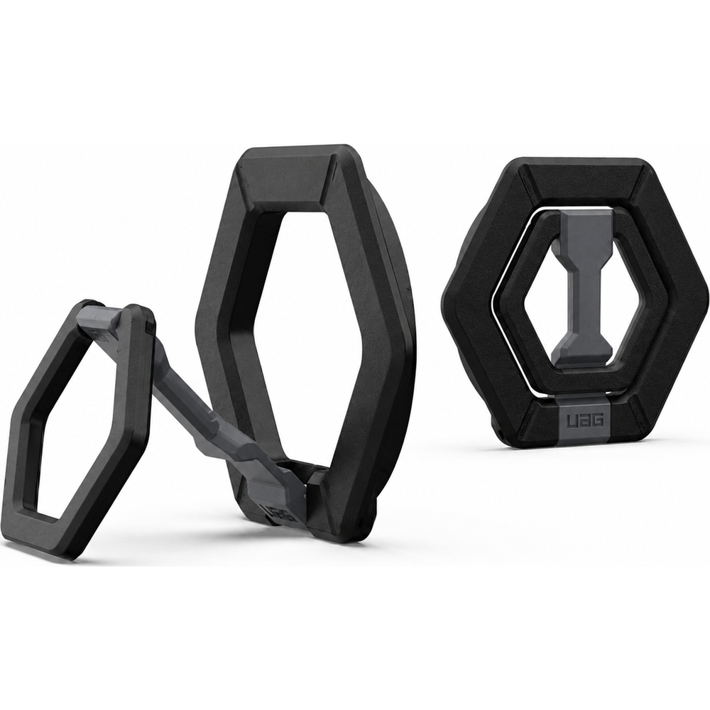 Uchwyt magnetyczny na palec / podstawka UAG Magnetic Ring Stand, czarno srebrna