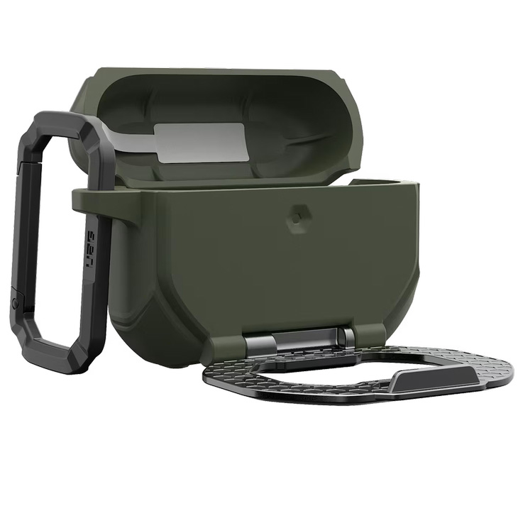 Etui pancerne UAG Monarch do Apple AirPods Pro 3. generacji (2025), standard militarny MIL-STD 810G, kompatybilne z ładowaniem bezprzewodowym, zielone