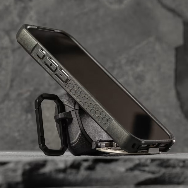 Wytrzymałe etui Urban Armor Gear Monarch do Apple AirPods Pro 3 (2025), konstrukcja PC + TPU, wireless charging, zielone