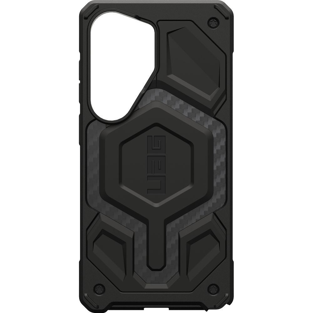Etui pancerne Urban Armor Gear UAG Monarch Pro do MagSafe do Galaxy S26 Ultra, czarne z włóknem węglowym