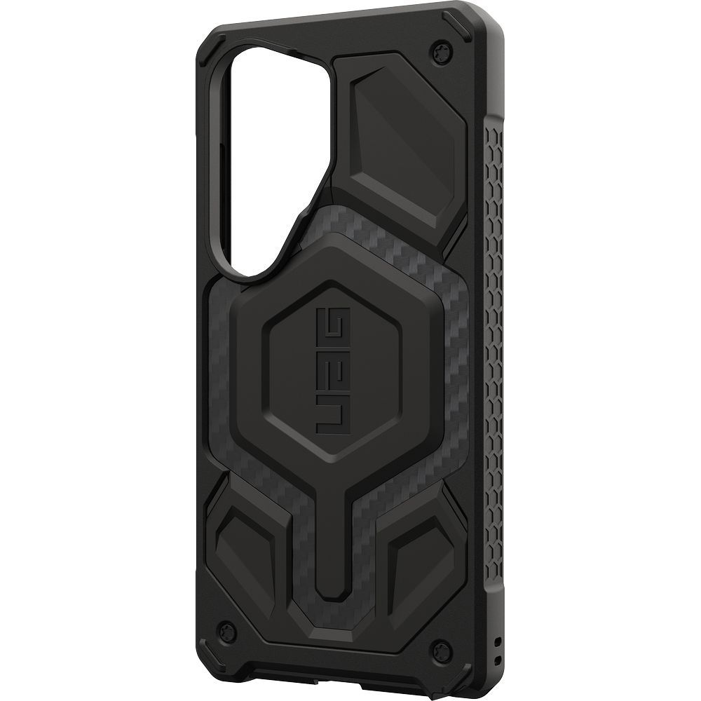 Etui pancerne Urban Armor Gear UAG Monarch Pro do MagSafe do Galaxy S26 Ultra, czarne z włóknem węglowym