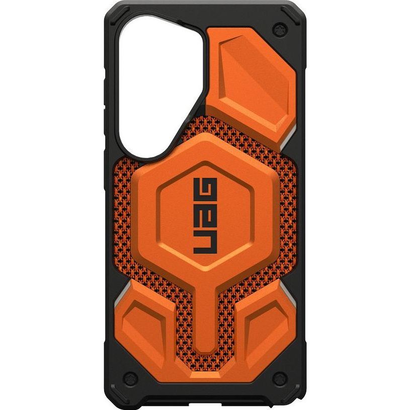 Etui pancerne Urban Armor Gear UAG Monarch Pro do MagSafe do Galaxy S26 Ultra, pomarańczowe z kevlarem