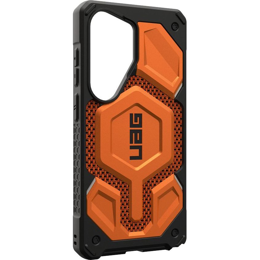 Etui pancerne Urban Armor Gear UAG Monarch Pro do MagSafe do Galaxy S26 Ultra, pomarańczowe z kevlarem