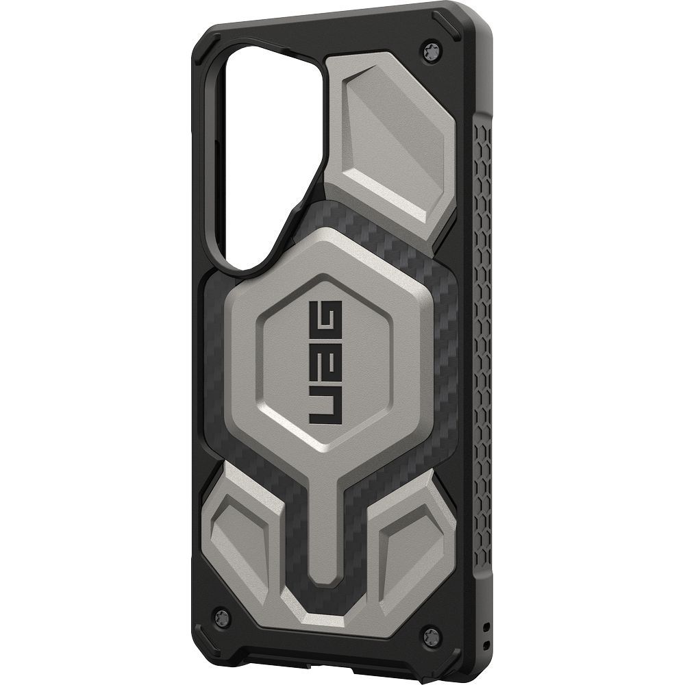 Etui pancerne Urban Armor Gear UAG Monarch Pro do MagSafe do Galaxy S26 Ultra, tytanowo-czarne z włóknem węglowym
