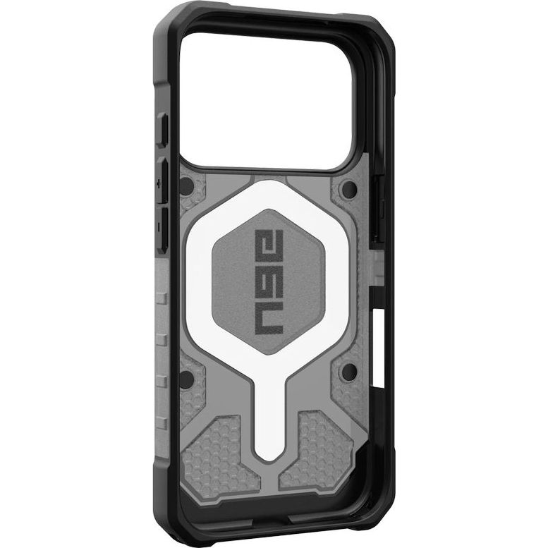 Etui pancerne Urban Armor Gear Pathfinder Clear do MagSafe do iPhone 17 Pro, przydymione z czarną ramką