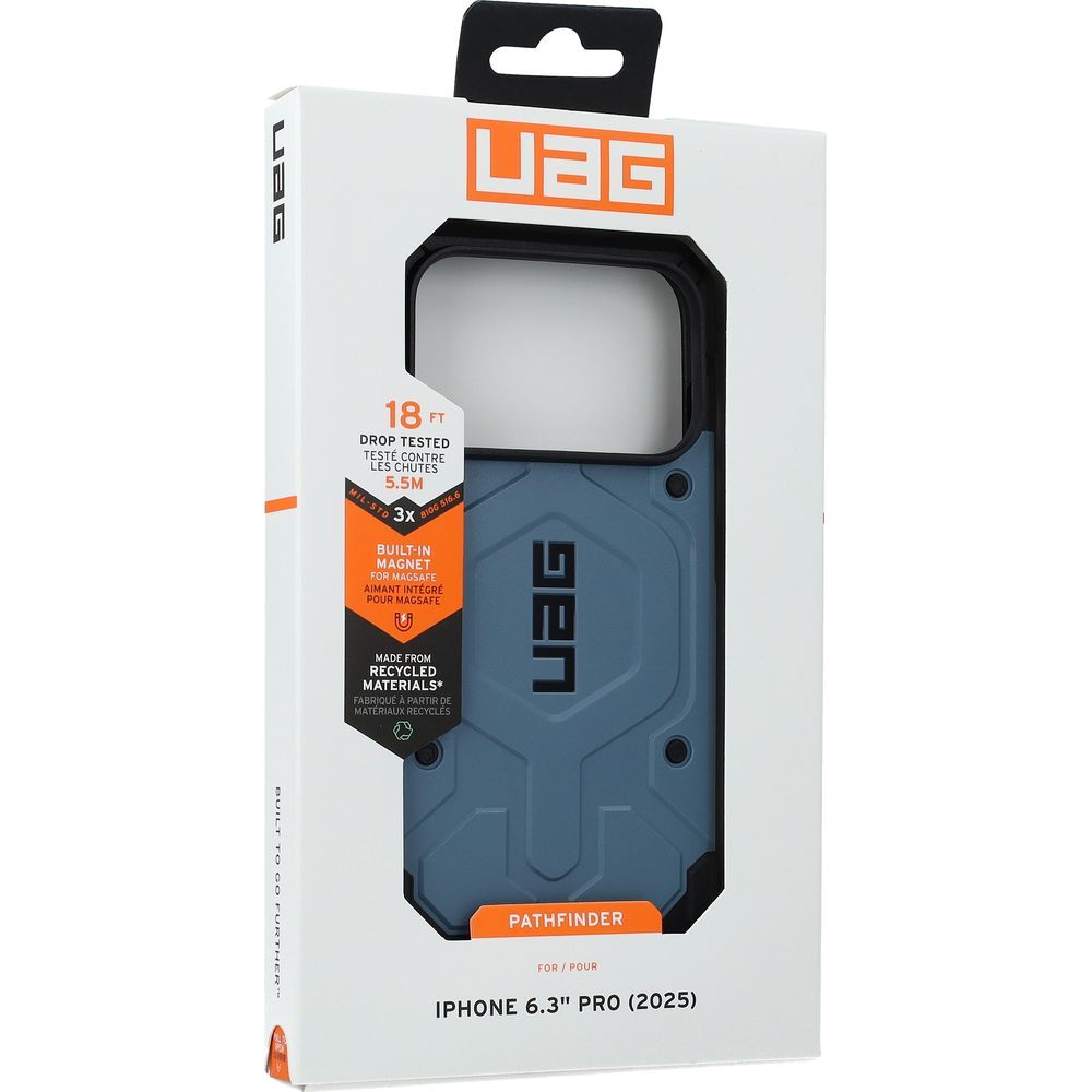 Etui pancerne Urban Armor Gear Pathfinder do MagSafe do iPhone 17 Pro, niebieskie