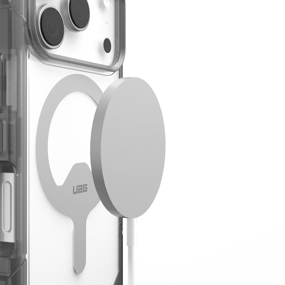 Urban Armor Gear Trooper MagSafe, magnetyczny moduł praktyczna technologia MagSafe, przezroczyste z czarną ramką