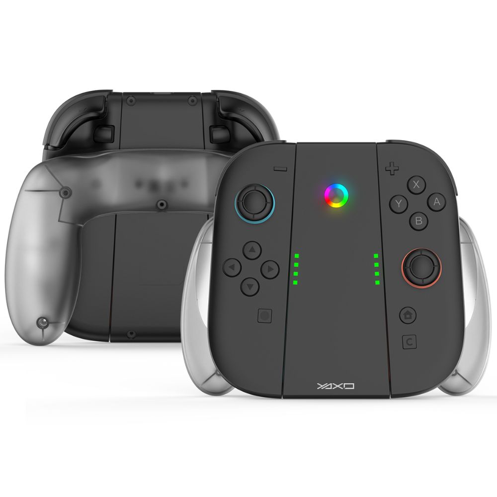 YAXO Charge Grip Set ergonomiczny uchwyt z funkcją ładowania do Joy-Con Nintendo Switch 2