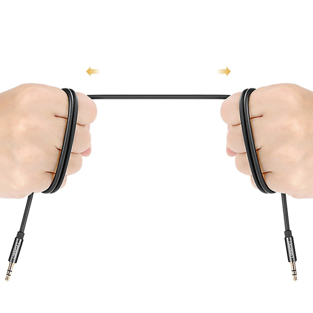 Kabel Ugreen AV119 AUX 3,5 mm mini jack (2x męski), 3m, czarno-szary