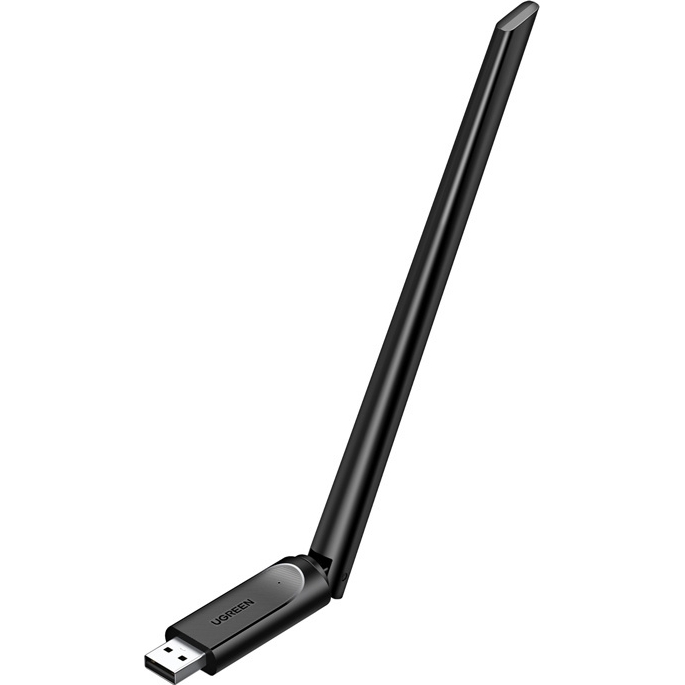 Bezprzewodowy adapter Wi-Fi 6 UGREEN CM763 do stabilnego internetu i gamingu, czarny