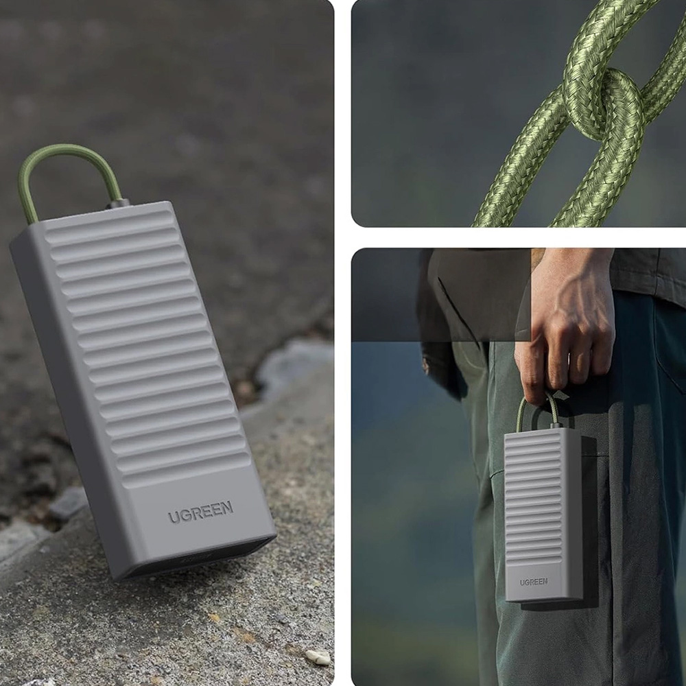 Adapter, czytnik kart SD / microSD, USB-A / USB-C, Ugreen CM856, szary