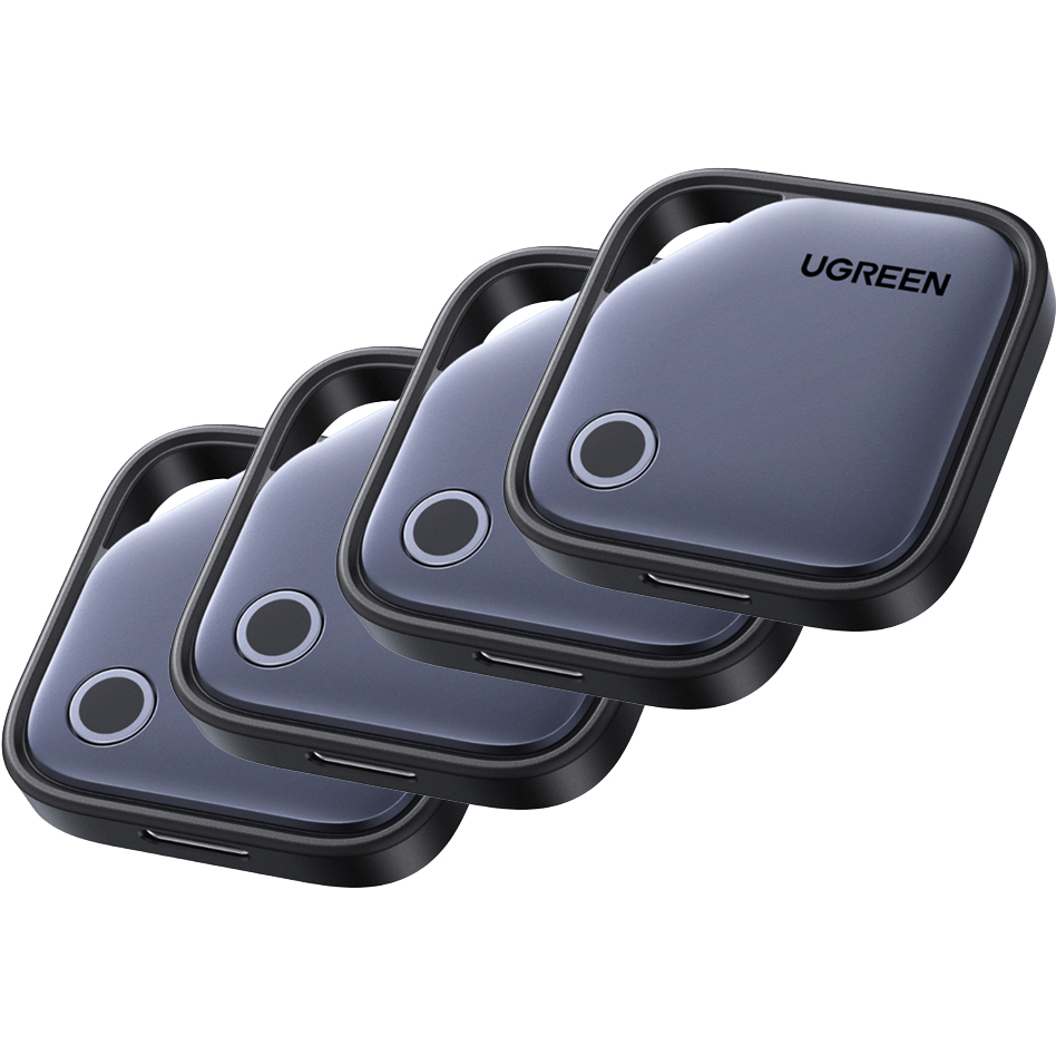 Ugreen CM916, kompaktowy lokalizator Bluetooth z mapą, długie działanie, szary
