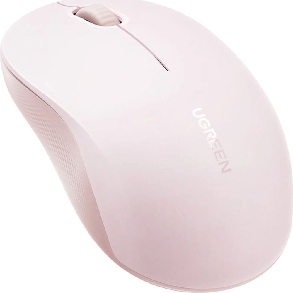 Ugreen M331, bezprzewodowa mysz ergonomiczna do komputera i laptopa, różowa