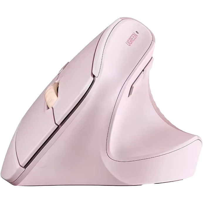 Ugreen M571, ergonomiczna bezprzewodowa mysz komfortowa precyzyjna stylowa, różowa