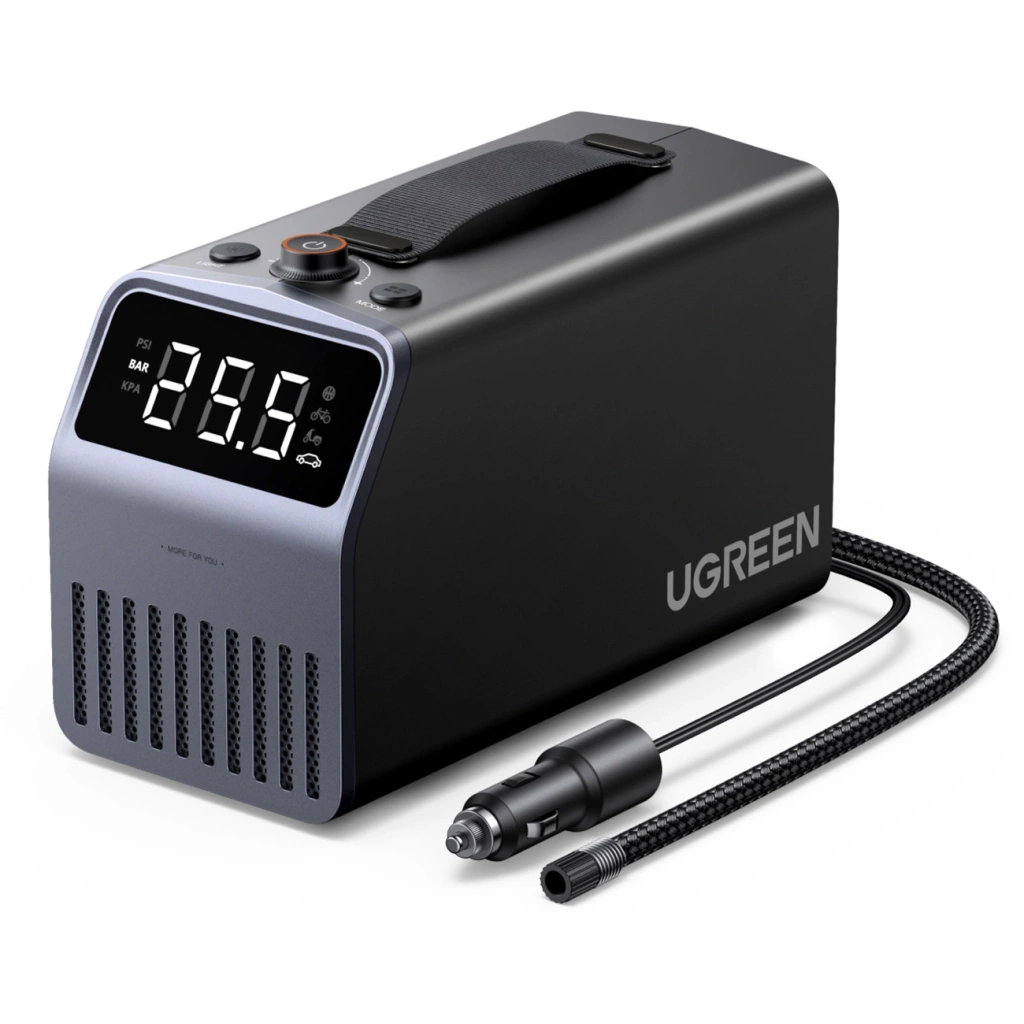 Ugreen Portable Tire Inflator Pro w kolorze szarym