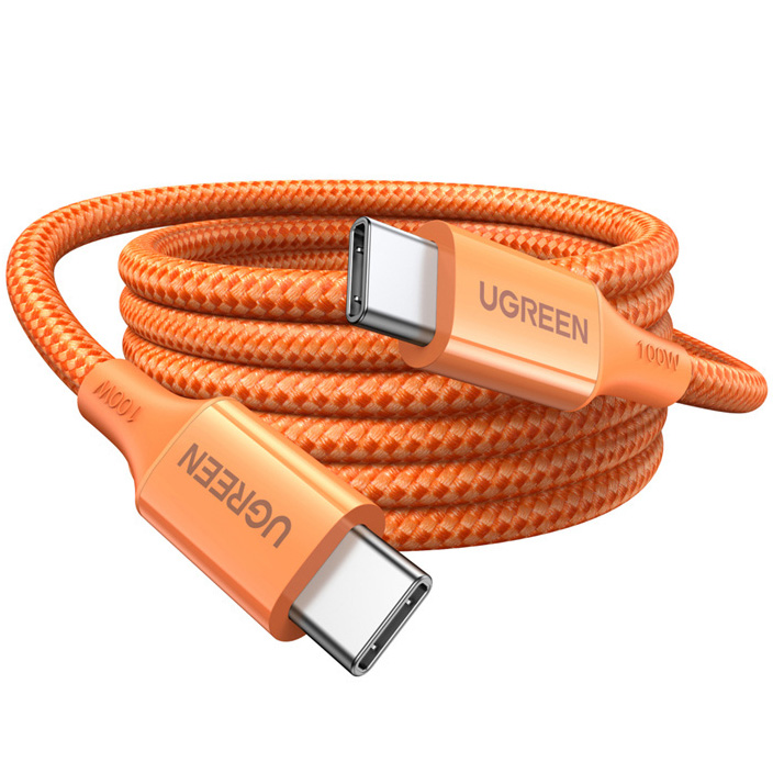 UGREEN L502 USB-C – USB-C 5A 100W Power Delivery do laptopów i smartfonów, pomarańczowy
