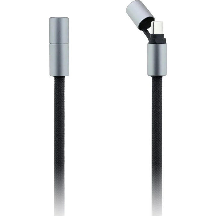 Kabel crossbody Karl Lagerfeld USB-C USB-C z ozdobnym brelokiem Ikonik Charm, czarny