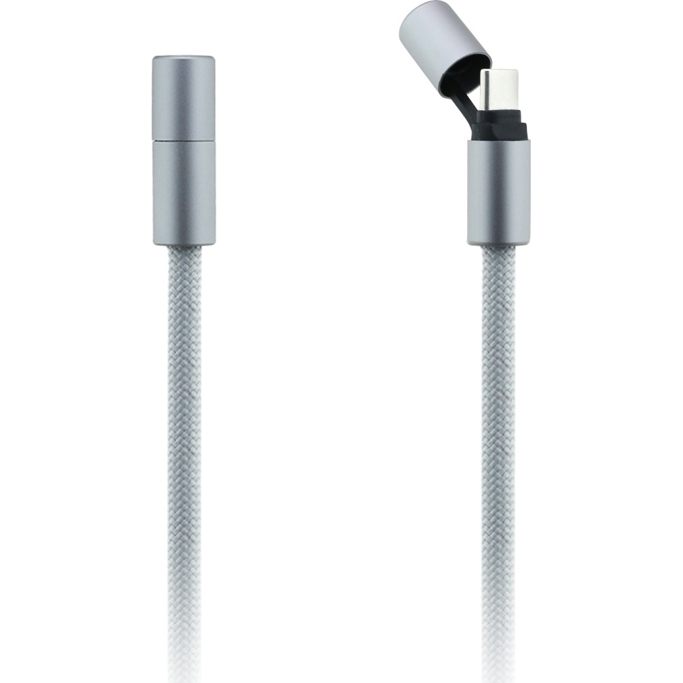 Kabel crossbody Karl Lagerfeld USB-C USB-C z ozdobnym brelokiem Choupette, szary