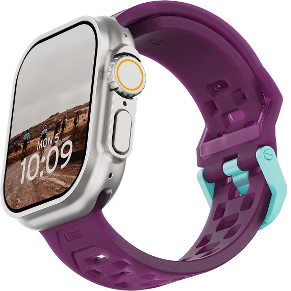 Pasek Urban Armor Gear UAG Civilian do Apple Watch 49/46/45/44 mm, fioletowy