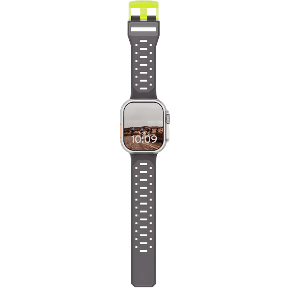 Pasek Urban Armor Gear UAG Civilian do Apple Watch 49/46/45/44 mm, przydymiono-zielony