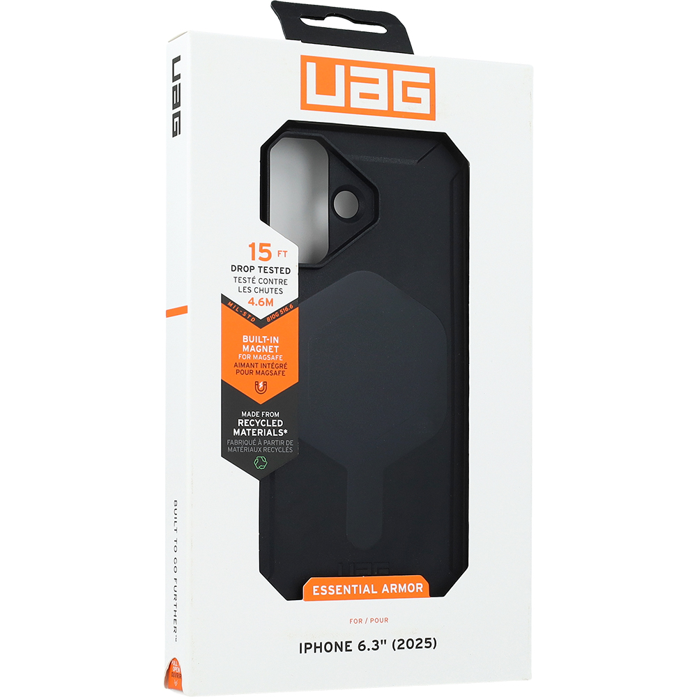 Etui pancerne Urban Armor Gear Essential Armor Magnet do iPhone 17, czarne
