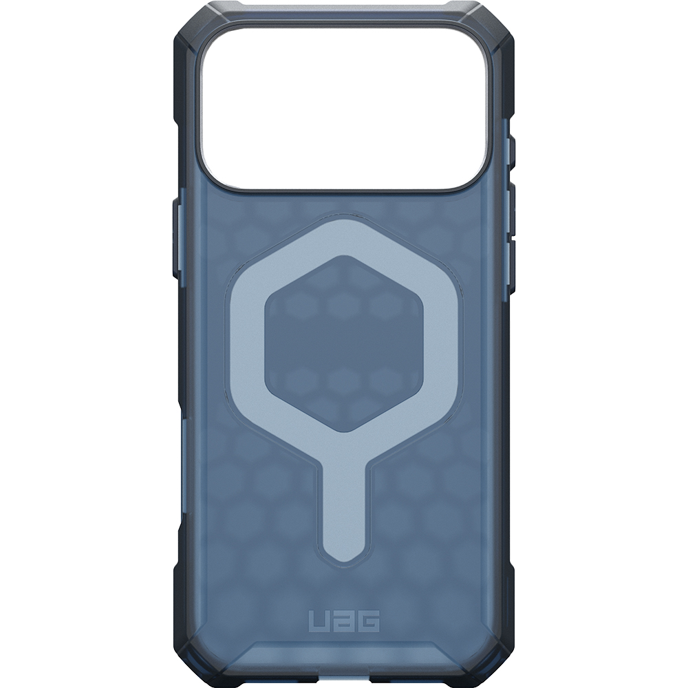Etui pancerne Urban Armor Gear Essential Armor Magnet do iPhone 17 Pro Max, półprzezroczyste z niebieskim