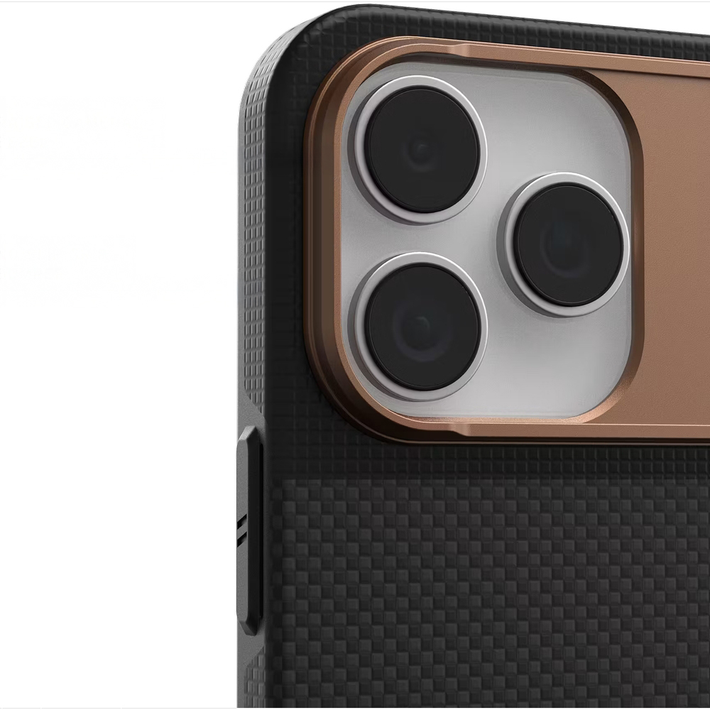 Urban Armor Gear Fibr Armr, pełna kompatybilność MagSafe, szybkie płatności, nowoczesne funkcje, czarno-brązowy