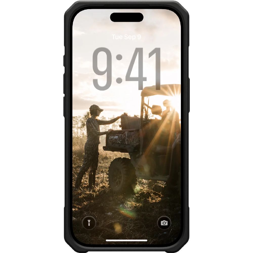 Etui pancerne Urban Armor Gear UAG Monarch Pro do MagSafe do iPhone 17 Pro, czarne z włóknem węglowym
