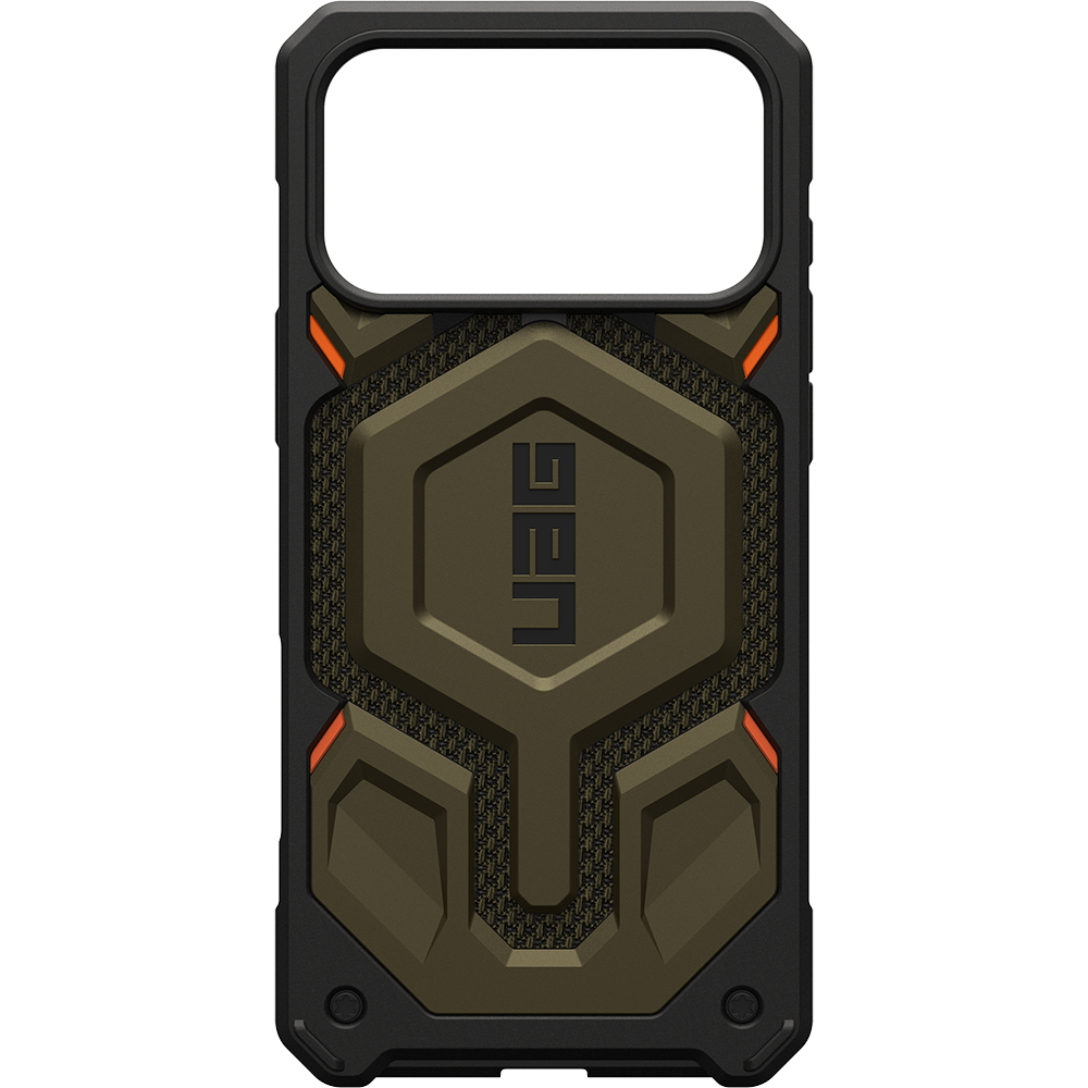 Etui pancerne Urban Armor Gear UAG Monarch Pro do MagSafe do iPhone 17 Pro Max, oliwkowo-czarne z kevlarem