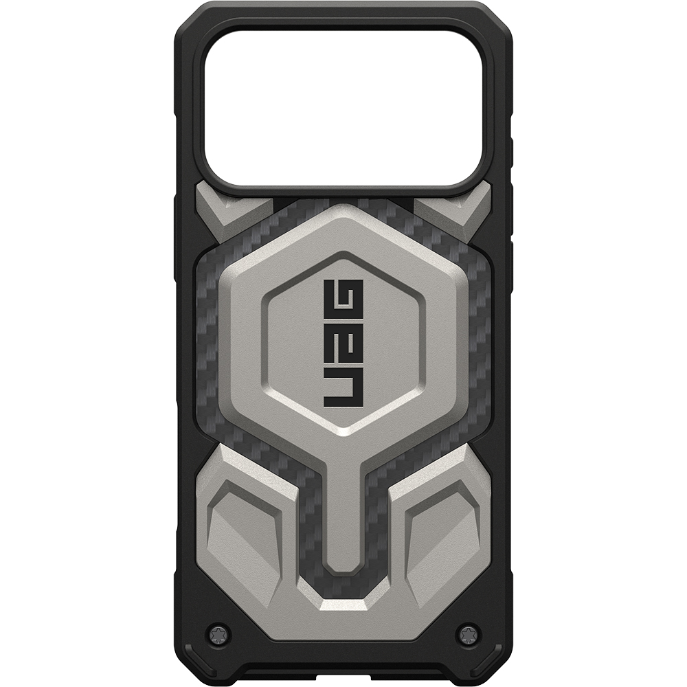 Etui pancerne Urban Armor Gear UAG Monarch Pro do MagSafe do iPhone 17 Pro Max, jasnoszare z czarnym