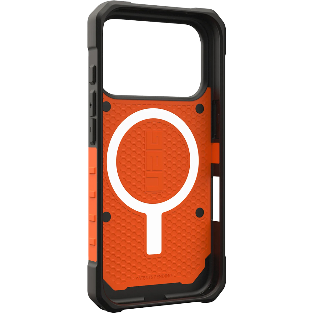 Etui pancerne Urban Armor Gear Pathfinder do MagSafe do iPhone 17 Pro, pomarańczowa z czarnymi elementami