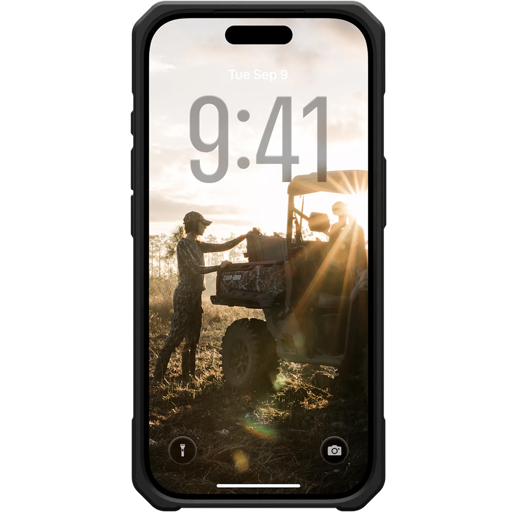 Etui pancerne Urban Armor Gear UAG Monarch Pro do MagSafe do iPhone 17 Pro, pomarańczowa z czarnymi elementami
