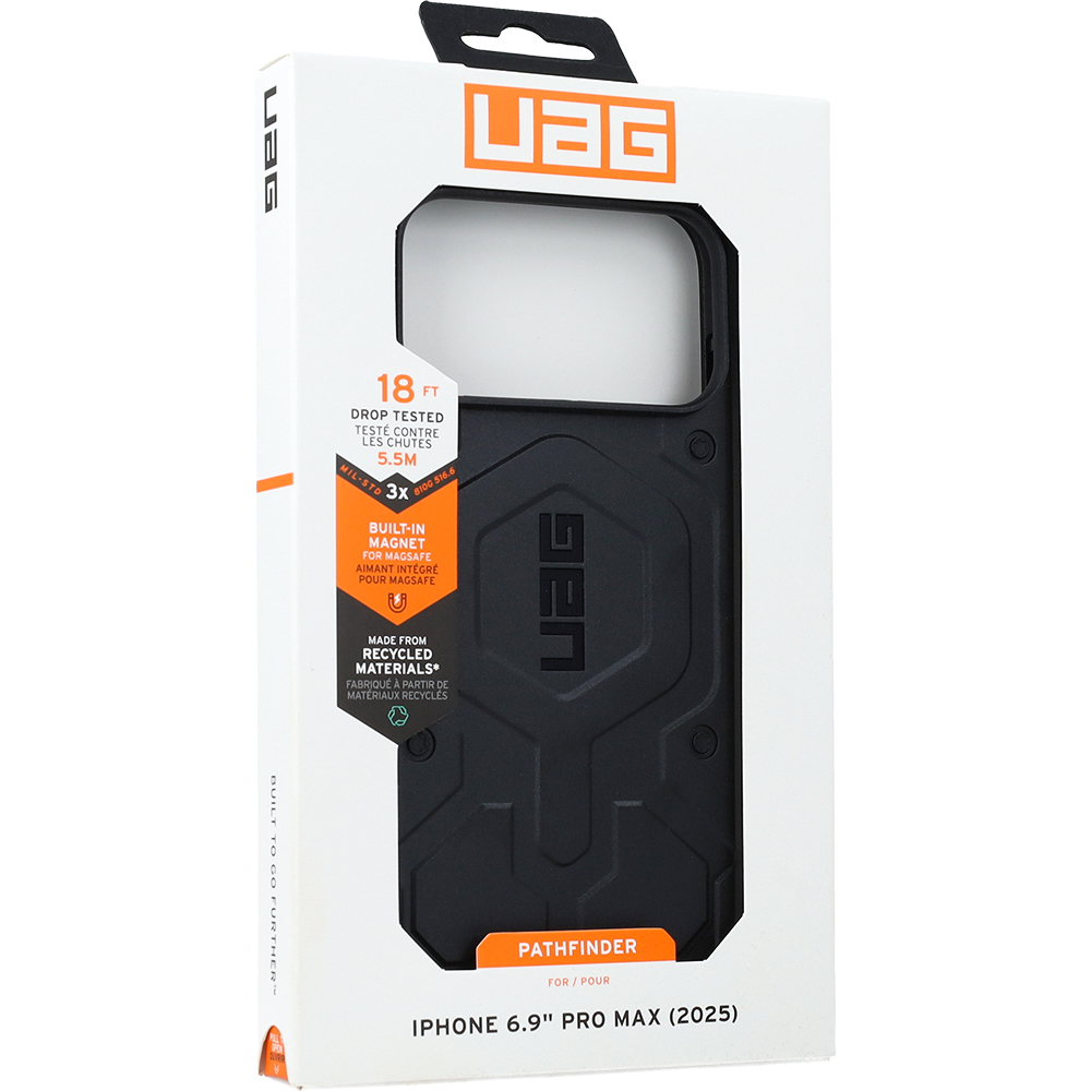 Etui pancerne Urban Armor Gear Pathfinder do MagSafe do iPhone 17 Pro Max, czarne