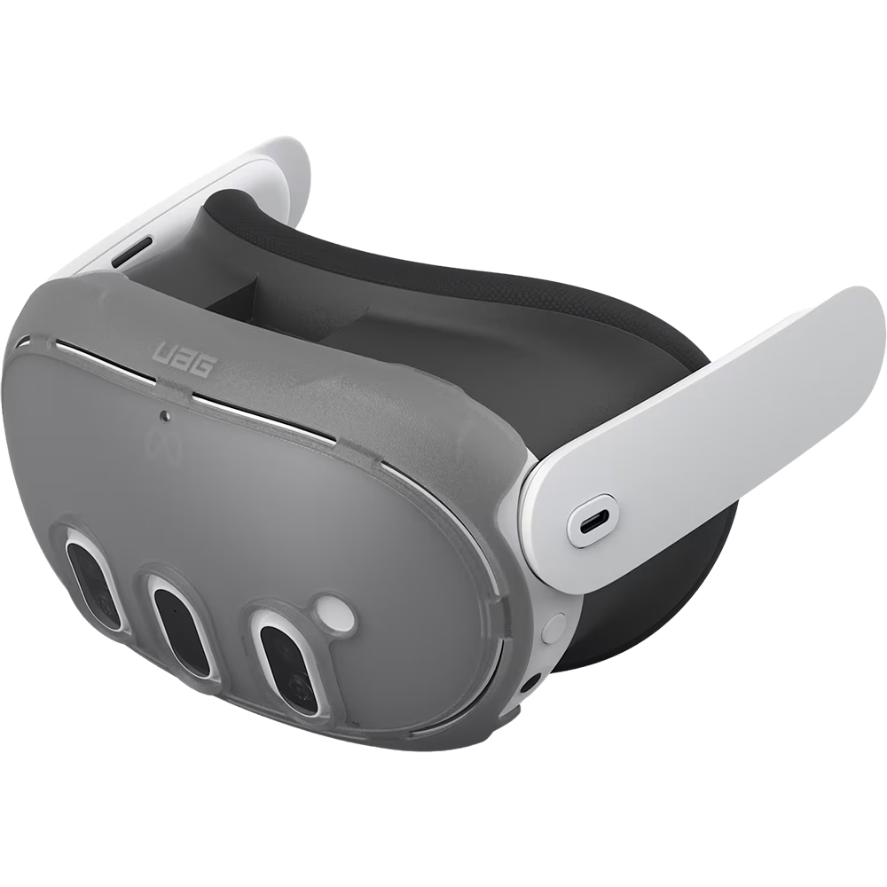 Urban Armor Gear Plyo, etui na gogle VR z wentylacją, ochronna, przezroczysto-szare
