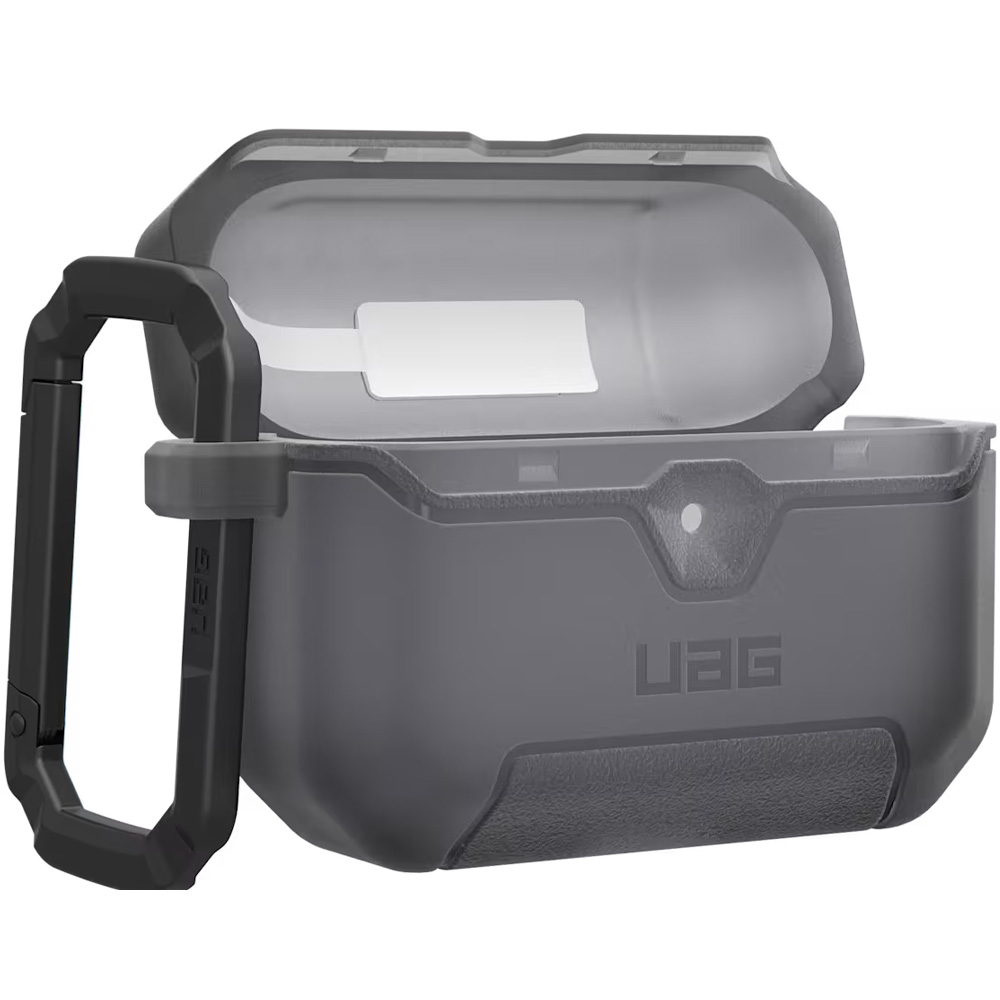 Etui pancerne Urban Armor Gear Scout do AirPods Pro 3, półprzezroczysto-szare