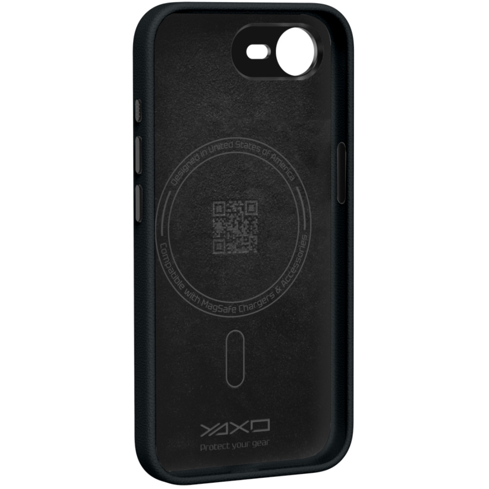 Wnętrze etui YAXO Leather Gear Slim Case z pierścieniem MagSafe do iPhone 17e