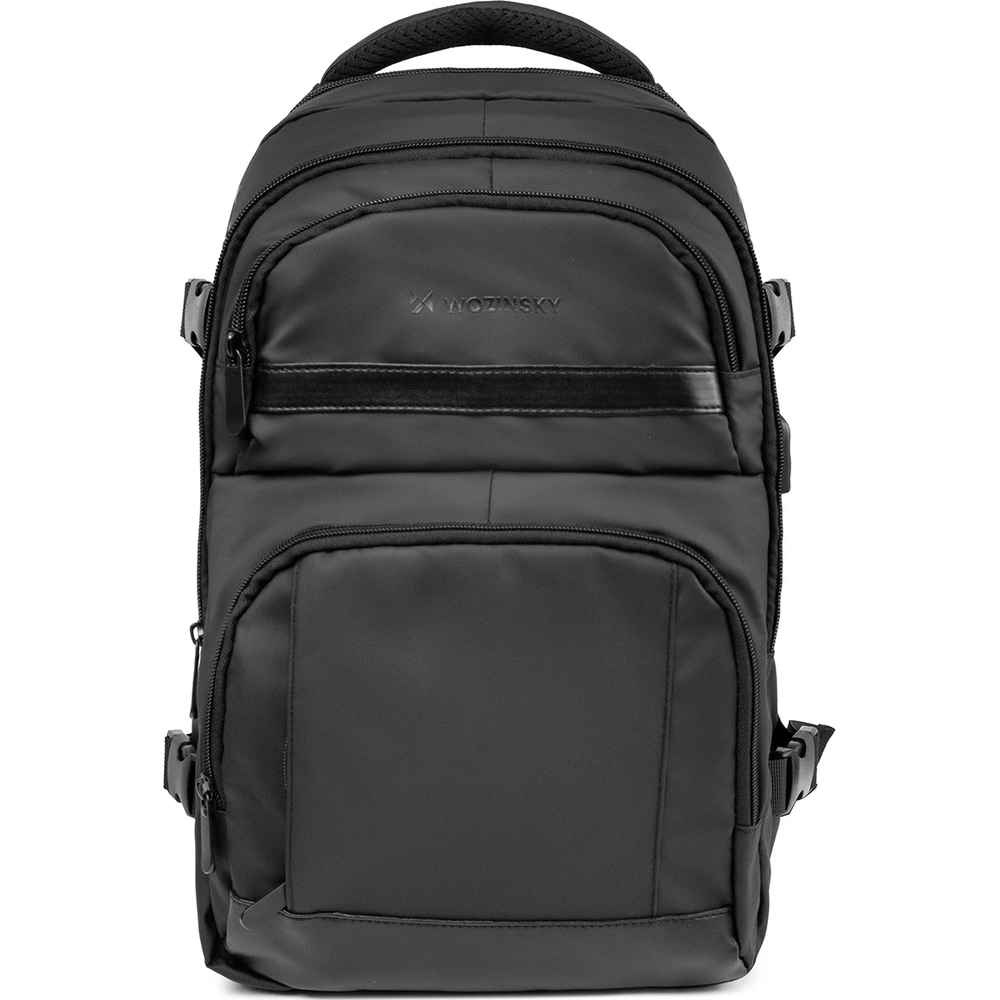 Wozinsky WPW-20L, kieszeń na laptopa, komfortowe noszenie, czarny