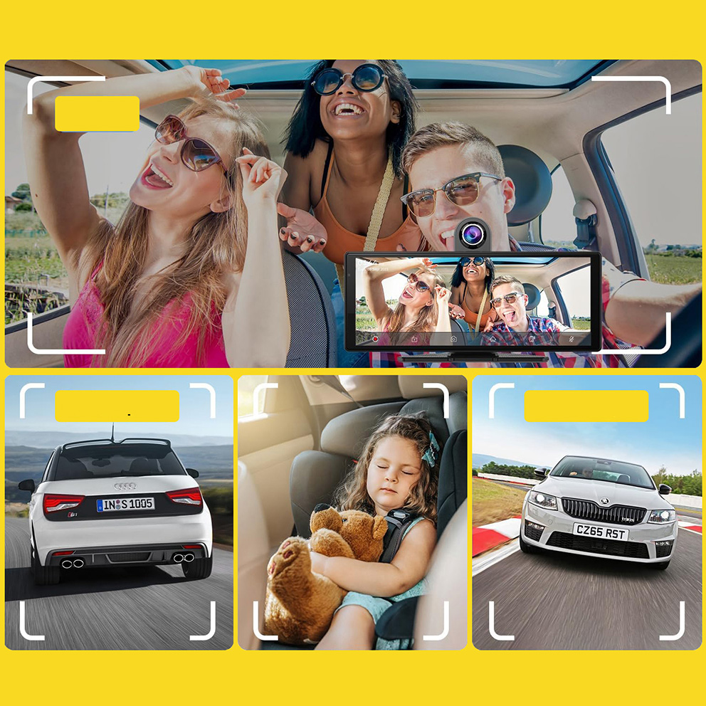 Ekran, stacja multimedialna 10.26" XENSO X10, CarPlay/Android Auto z kamerą, czarny
