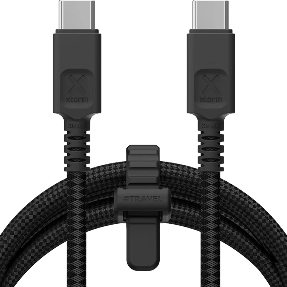 Kabel oplatany USB-C - USB-C, Xtorm Duraflex Cable, 240W PD, 3m, czarny