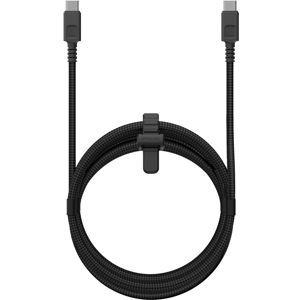Kabel oplatany USB-C - USB-C, Xtorm Duraflex Cable, 240W PD, 3m, czarny